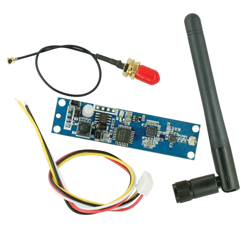 2.4Ghz Wireless DMX512 Transmitter PCB Module Board with Antenna LED Controller Wifi Receiver