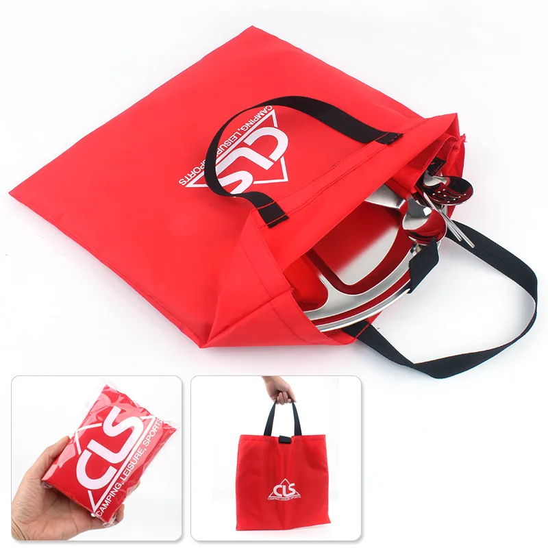 Outdoor environmental protection bags Portable supermarket shopping waterproof thickening foldable camping plegable picnic camp