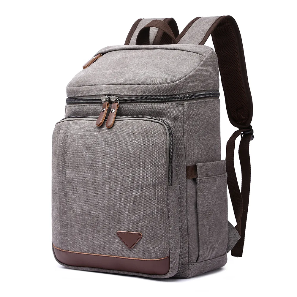 2020 new style men backpack laptop bag male Strong canvas fabric pack for school boys girls outdoor travel bag vintage classic