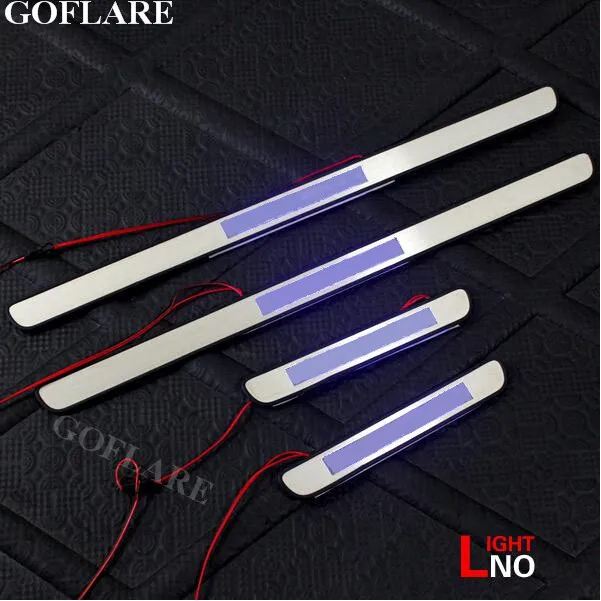 

Car Styling led auto door sill protector for Forester SJ accessories 2013-2018 illuminated door sills scuff plates thresholds