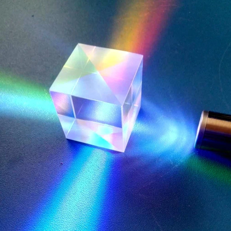 40*40*40 mm K9  Physical Experiments X-Cube Prism Lens