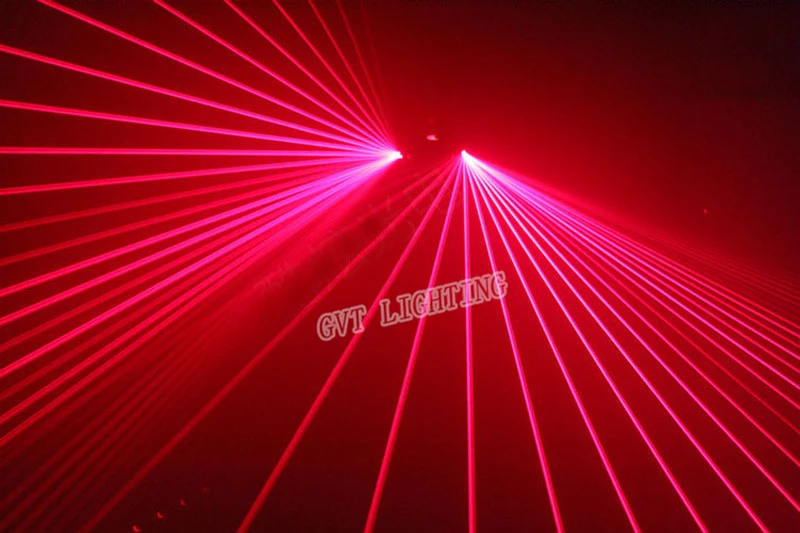 DMX 512 Fan-shaped Six-eye Scanning RGB Laser Light For DJ Disco Club Stage Event Show Party Effect Light With Sound Control