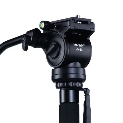 3-Way Fluid Head Rocker Arm Video Tripod Ball Head for DSLR Camera Tripod Monopod for Slider Monopod DSLR Camera Shooting Video