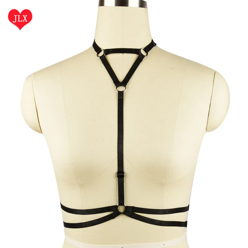 

Sexy women new fashion black body harness body cage influx of peopl wedding garter Harajuku Gothic cage bra Sexy lingerie