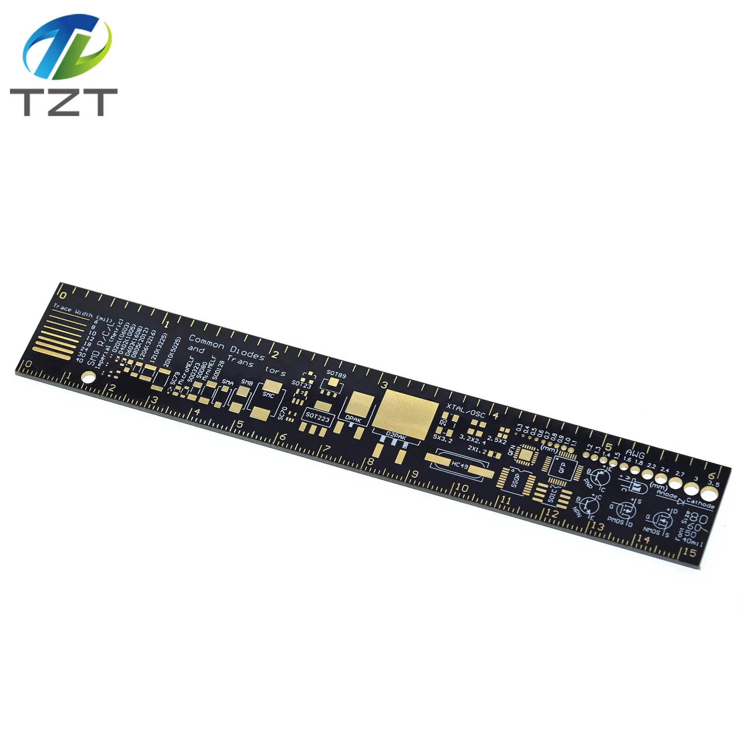 1/3PCS PCB Lineal 15cm Für Elektronische Ingenieure Für Geeks Makers Fans PCB Referenz Lineal PCB Verpackung Einheiten v2 - 6 – Detail 6