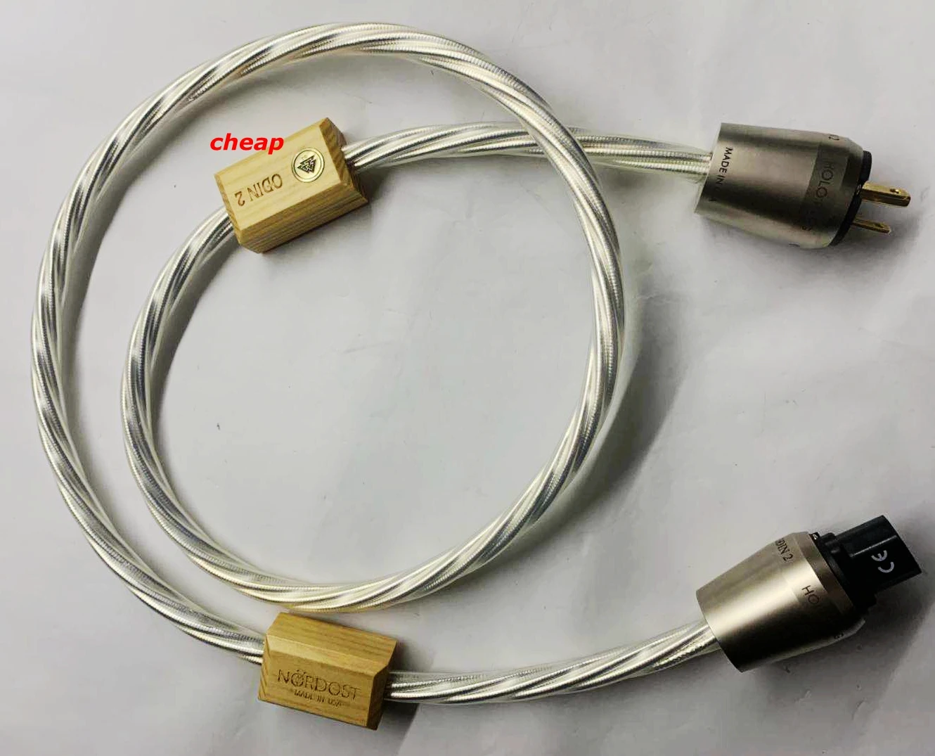 Gratis verzending --- K2 luidsprekerkabel met 72V DBS zilveren bananenstekker