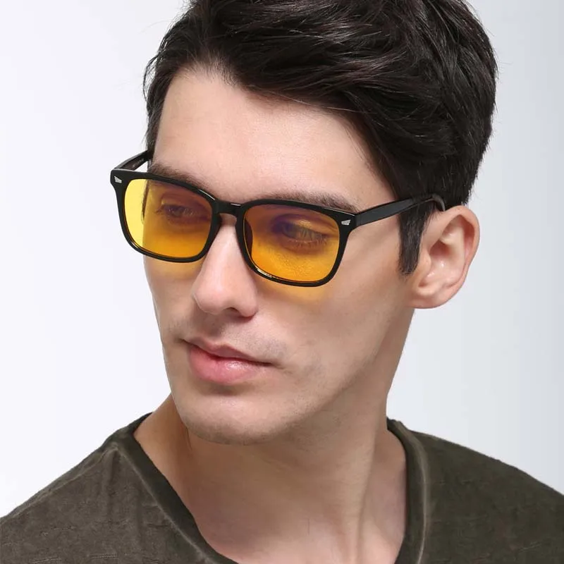

Feishini 2024 Computer Glasses Frame Men Square Anti Blue Ray Club Eyewear Women Master Anti Radiation Optical Goggle Rivet