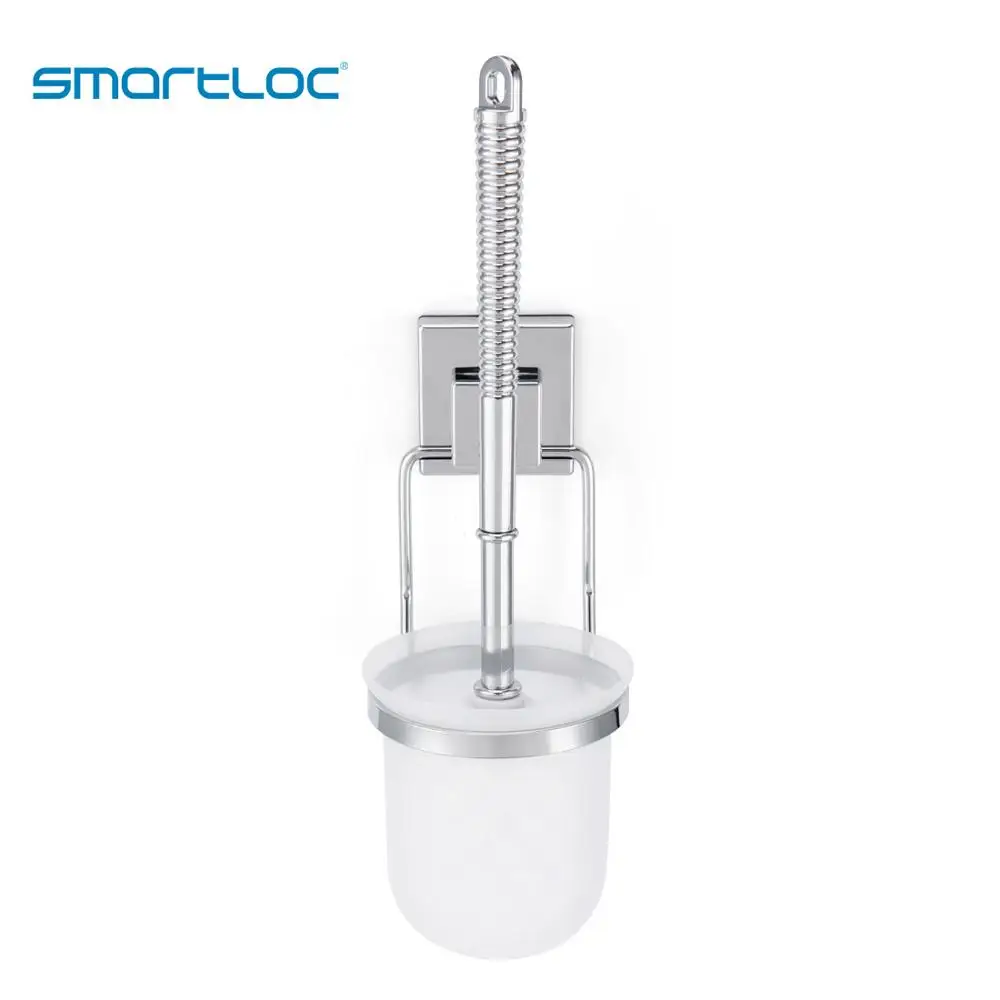 smartloc Iron Wall Hanging Toilet Brush Holder WC Accessories Bathroom Cleaning Set Paper Tissue ABS Cup Organizer Storage Rack