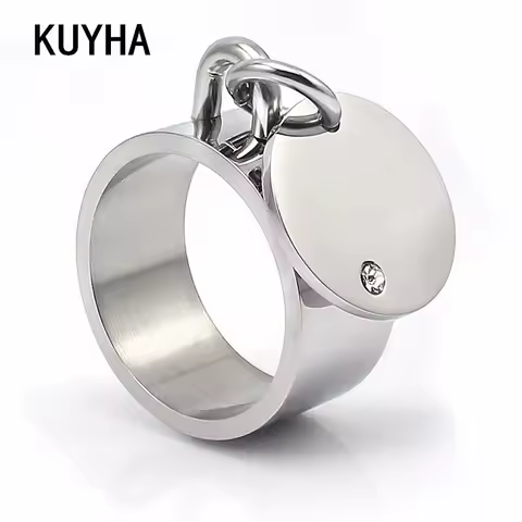 Fashion Male Female Ring Classic Silver Color Rhinestone Wedding Jewelry For Women Men Christmas Party Present