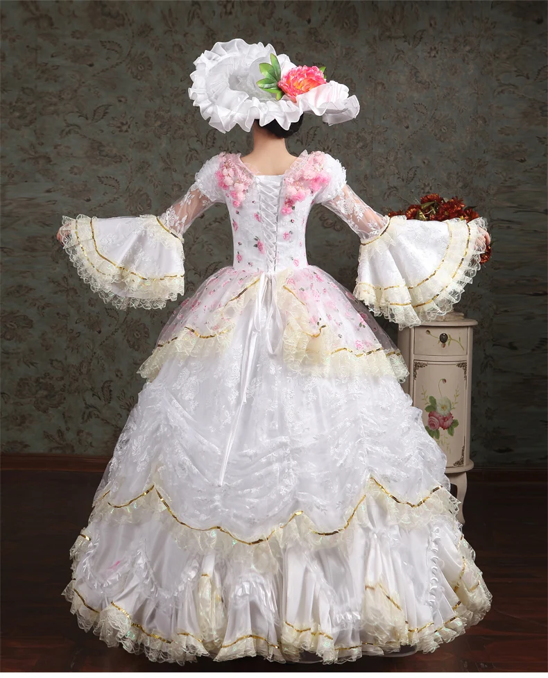Medieval Renaissance Queen Princess Victorian Costume Edwardian Victorian Dress Halloween Cosplay Costume For Women