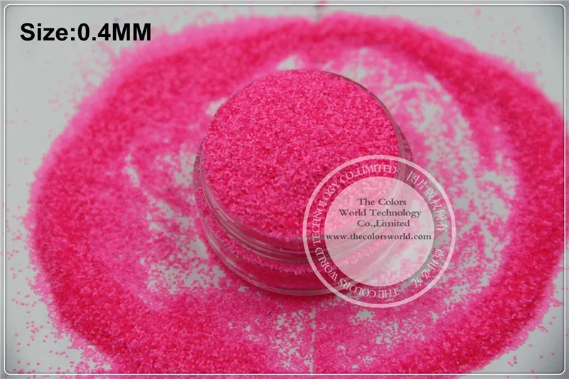 TCF502 Neon  Shocking Pink  Colors 0.4mm size solvent resistant glitter for nail Art nail Polish or other DIY decoration