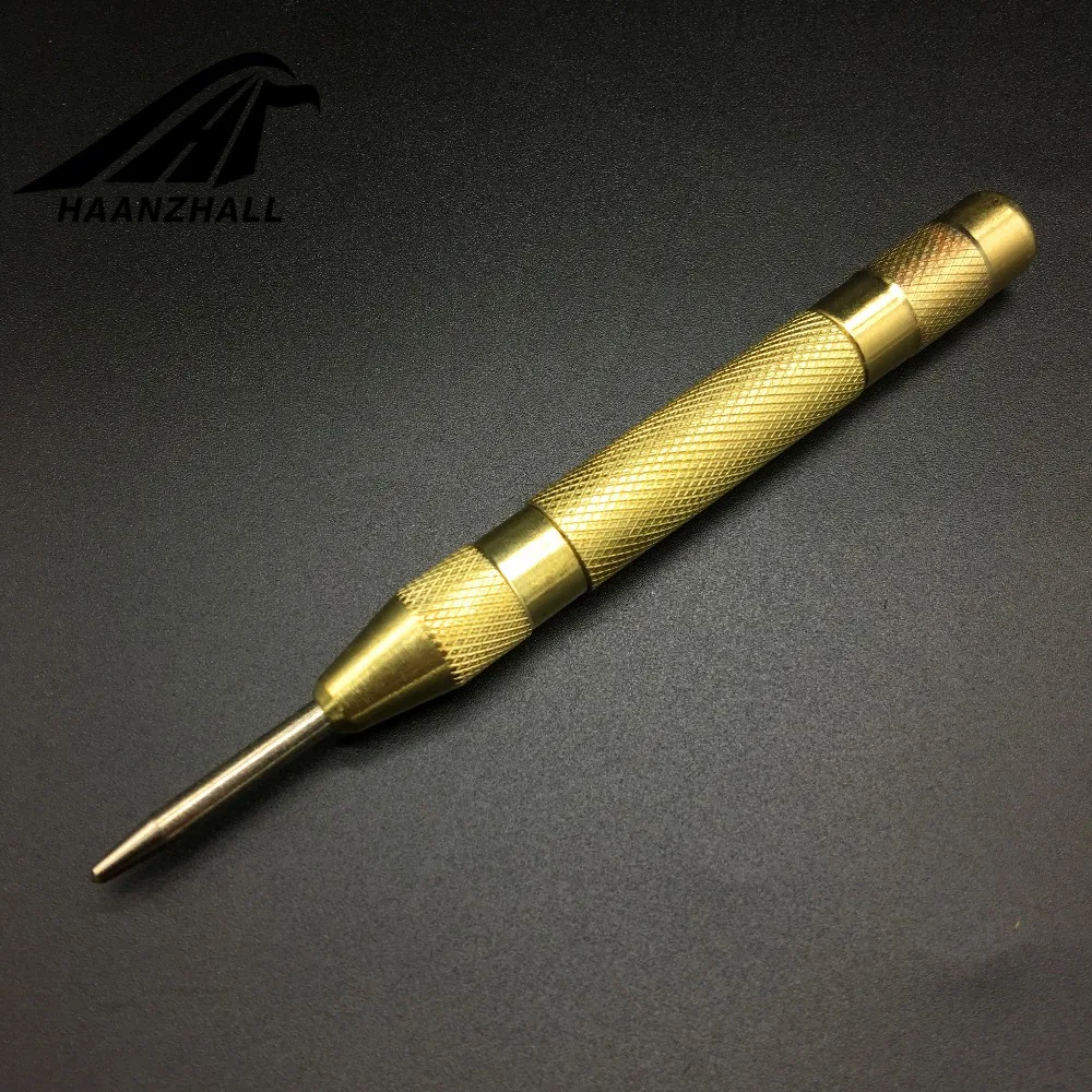 5 นิ้ว Automatic Center Pin Punch สปริงโหลดเครื่องหมายเริ่มต้นเครื่องมือ Holes ไม้กด Dent Marker งานไม้เครื่องมือเจาะ Bit