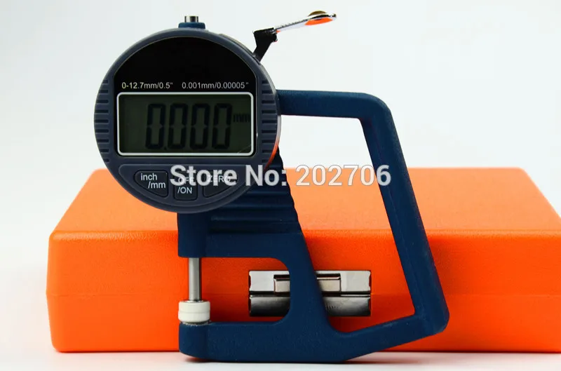 0 - 10 mm / 0.4 inch 0.001mm Digital Thickness Gauge with handle Micron thickness tester meter Micrometer thickness caliper