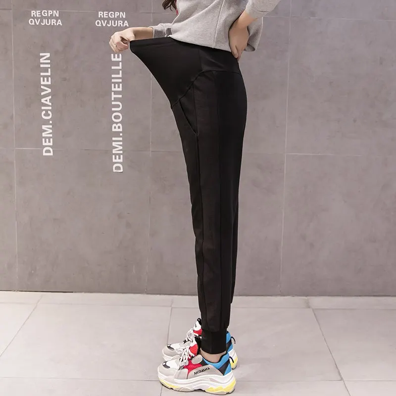 

Pregnant women harem pants 2018 spring and autumn new pregnant women stomach lift pants feet pants trousers