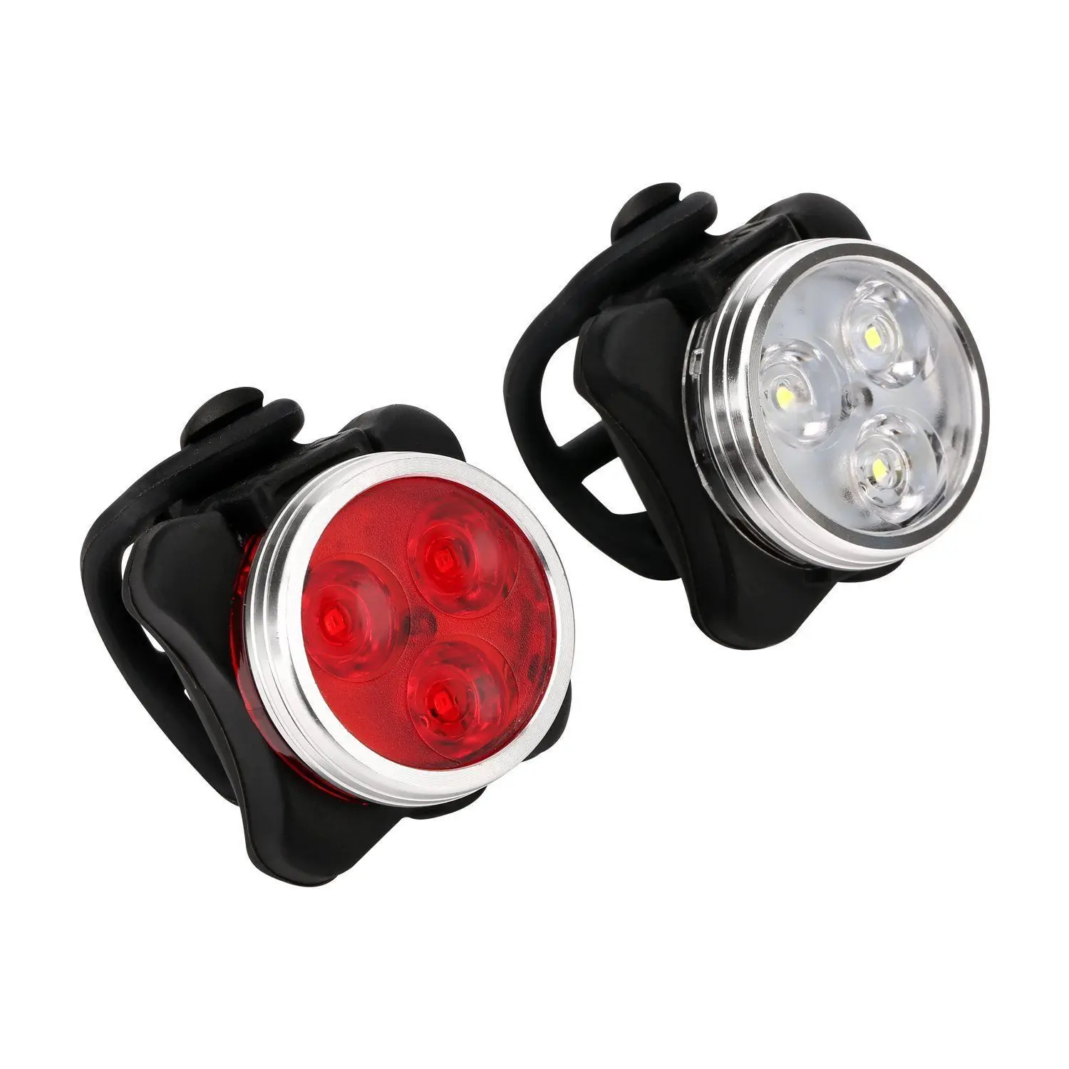 Built-in Battery USB Rechargeable LED Bicycle Light Bike lamp Cycling Set Bright Front Headlight Rear Back Tail Lanterna 4 Modes