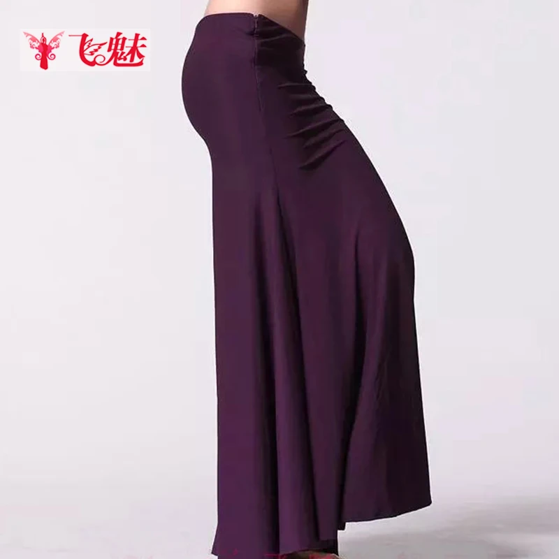 2018 جديد الغجر تنورة طويلة مثير الأسود الغجر تنورة ملابس رقص البطن المرأة الرقص الشرقي انقسام التنانير الهندي تنورة طويلة B-2353