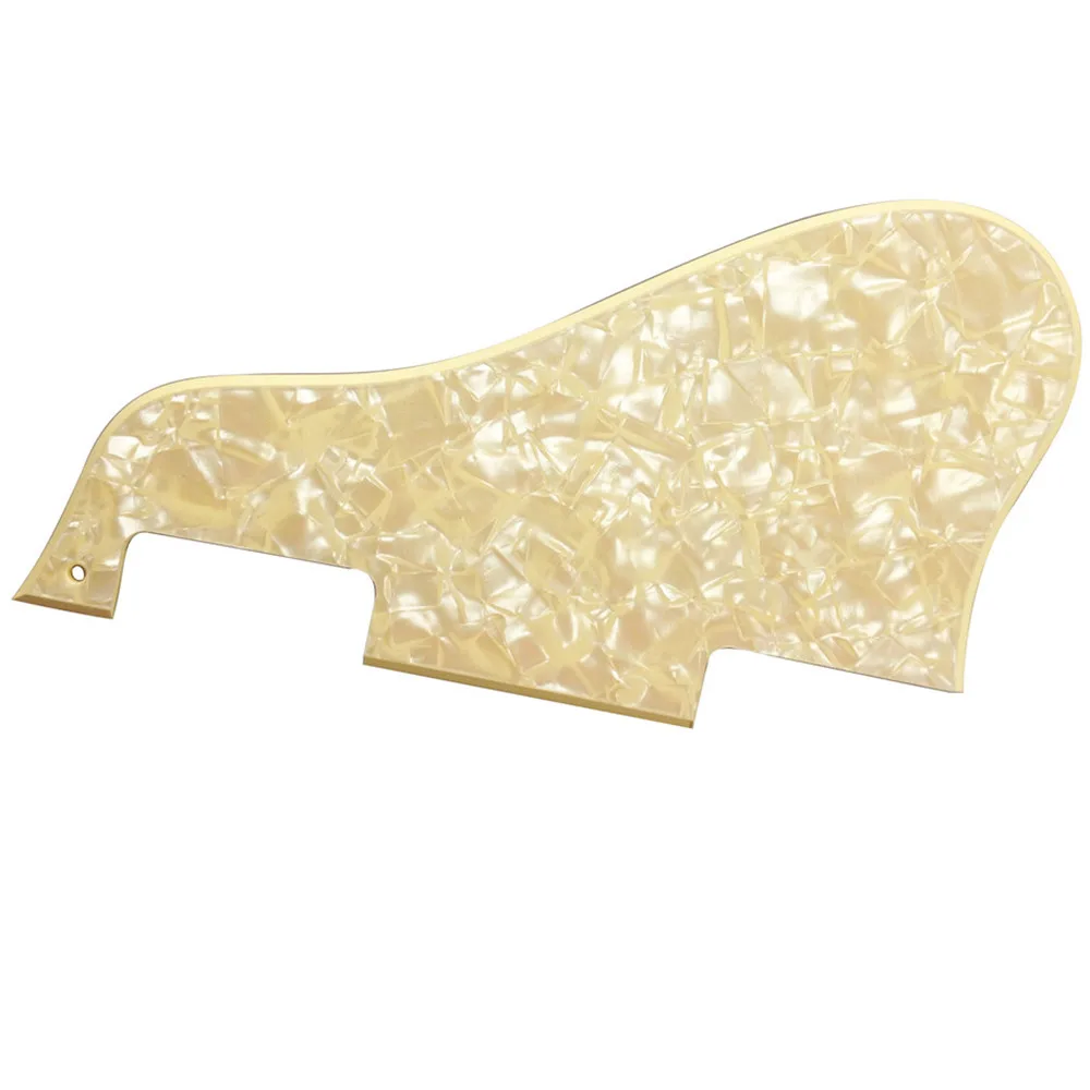 

Pleroo Custom Guitar Parts - For ES 335 Jazz Archtop Guitar Pickguard Scratch Plate,best quality 2 Ply Cream Pearl