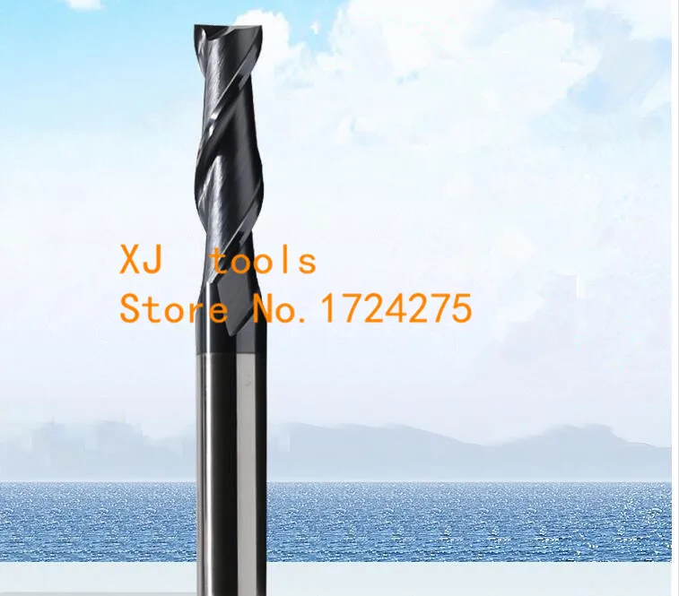 1PCS HRC45 2F-3/4/5/6/8/10/12/14/16/18/20mm long shank alloy milling cutter extended,length Carbide End Mill,the lathe tool,cnc