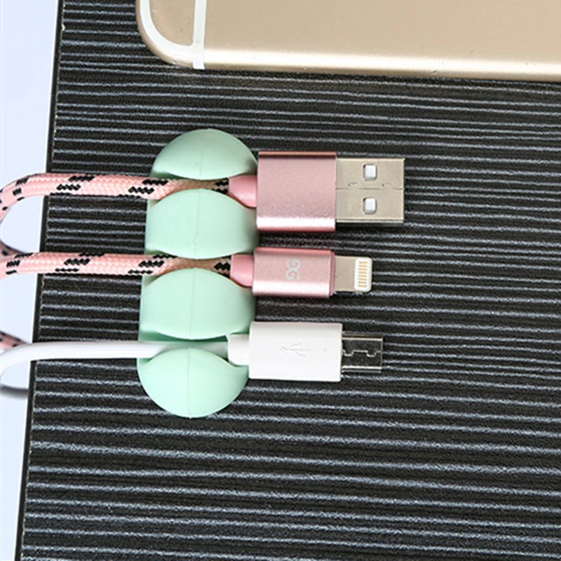 New Cable Clip Desk Tidy Organizer Data Cable Winder Clamp Wire Cord Lead USB Charger Cord Holder For Home Storage Holder Secure