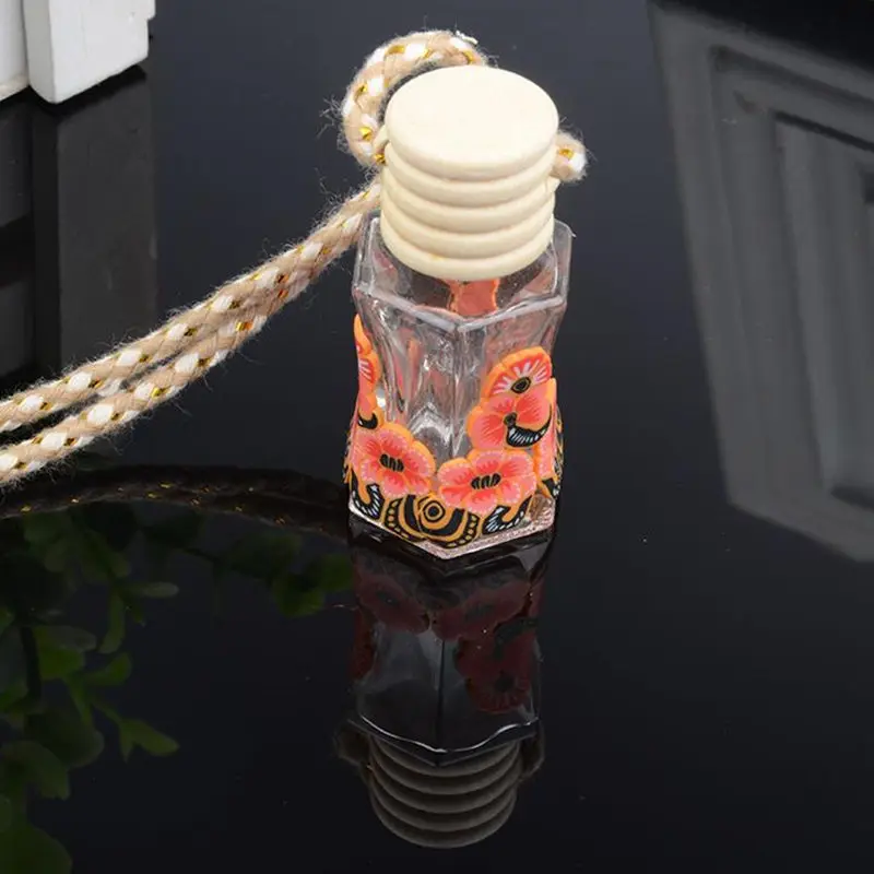 print perfume bottles polymer clay empty small perfume refillable bottle Car Pendant Personalized Gifts