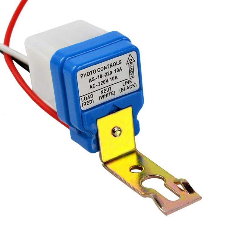 Mayitr-interruptor automático de luz de calle, dispositivo con Sensor de fotocontrol, encendido y apagado nocturno, CA de 12V, 24V y 220V