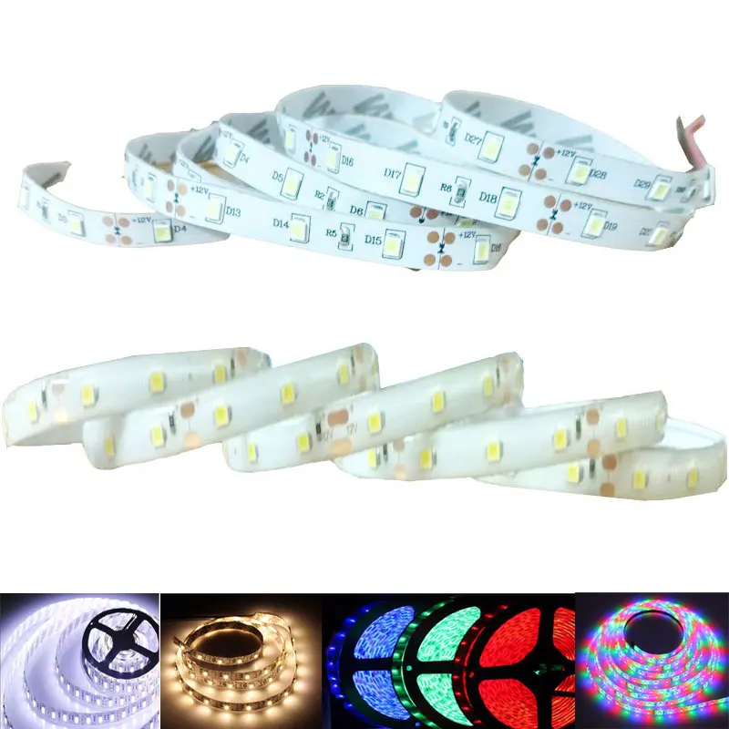

Leds Strip SMD 3528 60led 1M/2M/3M/4M/5M Tape Cabinet Closet Decoration Lamp Bedroom Kitchen Lighting Flexible RGB LED Light