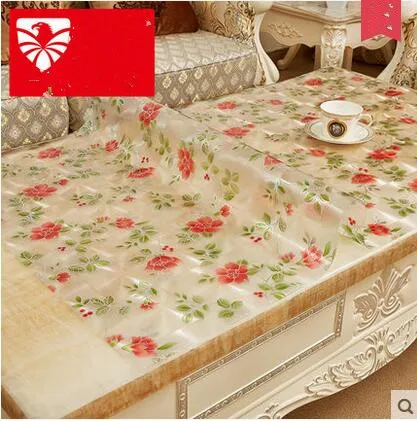 1Pcs PVC Rectangle Table Cloth Waterproof & Oilproof Wipe Clean PVC  Kitchen Table Cover Protector Covering For Table Mat Decor