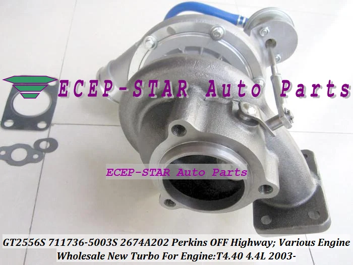 Turbo GT2556S 711736-5003S 711736 711736-0003 2674A202 para retroexcavadora de Tractor Perkins Massey Ferguson 5455 420D-IT 4.4L