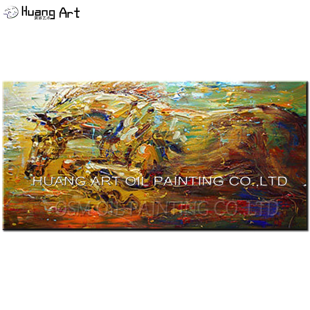 

Ручная роспись Современная картина маслом бегущая лошадь на холсте нож животное настенная живопись для гостиной или украшение для отеля Art