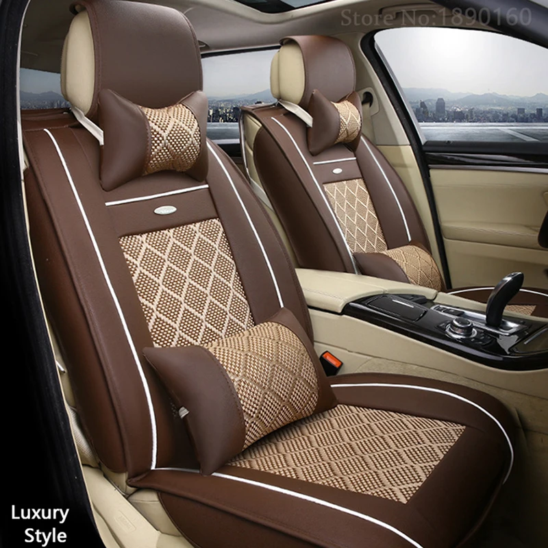 

Breathable Leather car seat covers For Subaru forester Outback Tribeca heritage xv impreza legacy auto accessories styling 3D