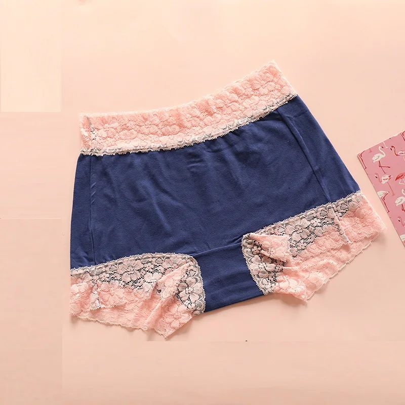 Promotion Girl Underwear lace cotton Candy Solid Teenage Girls Briefs Panties Intimates short box 3pc/lot students