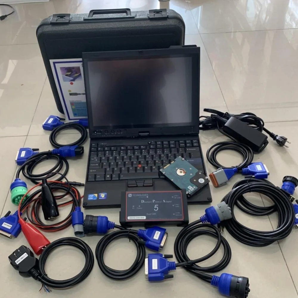 

DPA5 Trucks Diagnostic Tool with laptop x201t i7cpu installed dpa5 dearborn protocol adapter5 newest software activated already