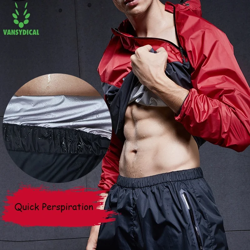 Vansydical masculino quente suor jaquetas esportivas zíper correndo topos à prova de vento ao ar livre esporte hoodies rápida transpiração ginásio