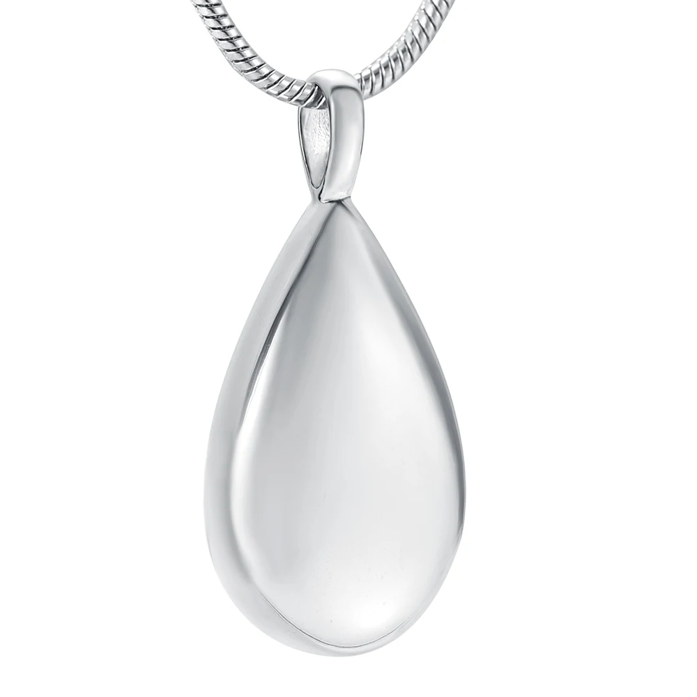 IJD9945 Free High Quality Tone Tear Drop Cremation Urns Pendant Ashes Casket for Pet Human