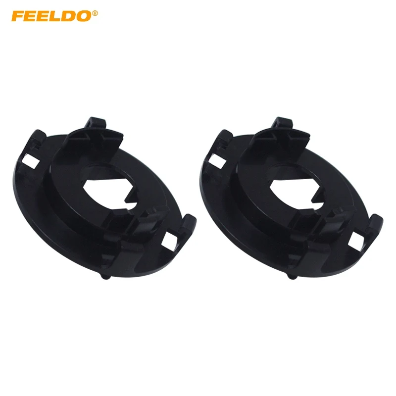 FEELDO 2Pcs H7 HID Headlight Xenon Bulb Holder Socket Adapter For KIA Carnival Hyundai New Tucson HID Bulb Base #5566