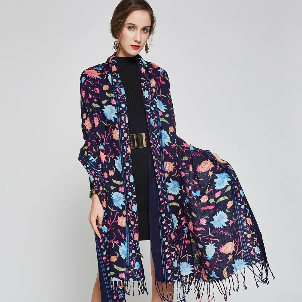 Fashion Scarves and Shawls Winter Women Luxury Brand Cape Poncho Large Size 245*110cm Winter Shawl Bandana Pashmina Wrap 2015