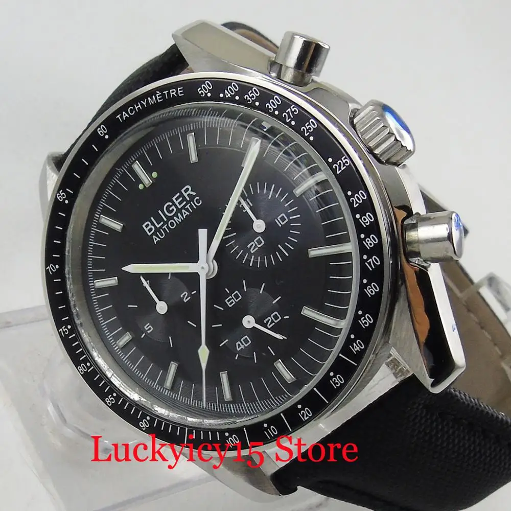 

Hot Popular 40mm Automatic Men's Watch With Date and Week Function Wristwatch