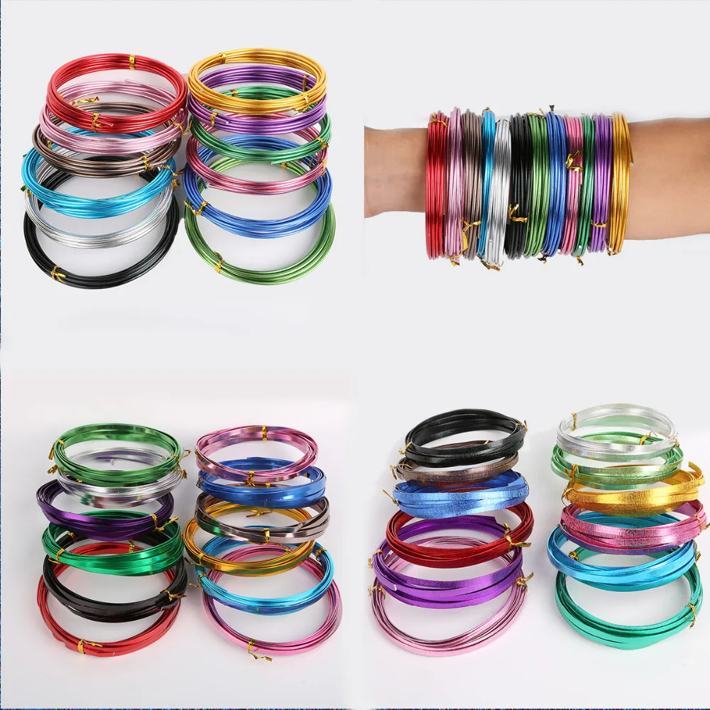 Best Selling  Mix Colors 72 Gauge  Aluminum Wire Soft Metal Fashion Floristry Wire For DIY Jewelry Findings & Craft Making