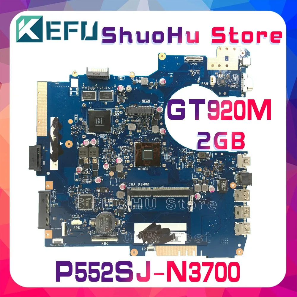 

P552SJ Maintherboard Is Suitable For ASUS PU552SJ PRO552S P552S PU552S Notebook Computer Motherboard N3700 GT920M/2GB 100% Test