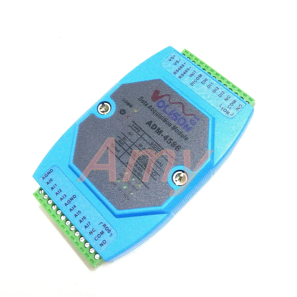 

ADM-4586 8 way 4-20mA current acquisition 4 circuit switch quantity input 2 road relay output IO acquisition module RS485