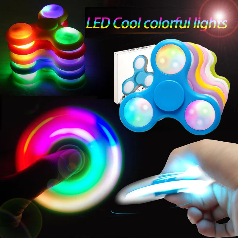 

Color finger gyro LED light pressure relief toy lamp finger gyro light tip gyro