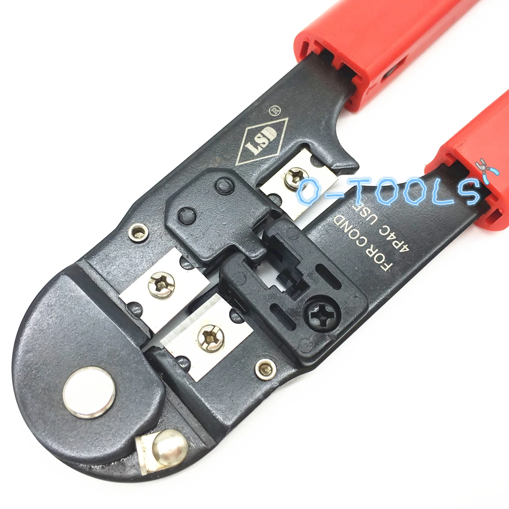 شبكة العقص أداة RJ10 4P قطع قطاع كابل صافي أدوات العمل LS-2094 وحدات الاتصالات متعددة الوظائف كماشة