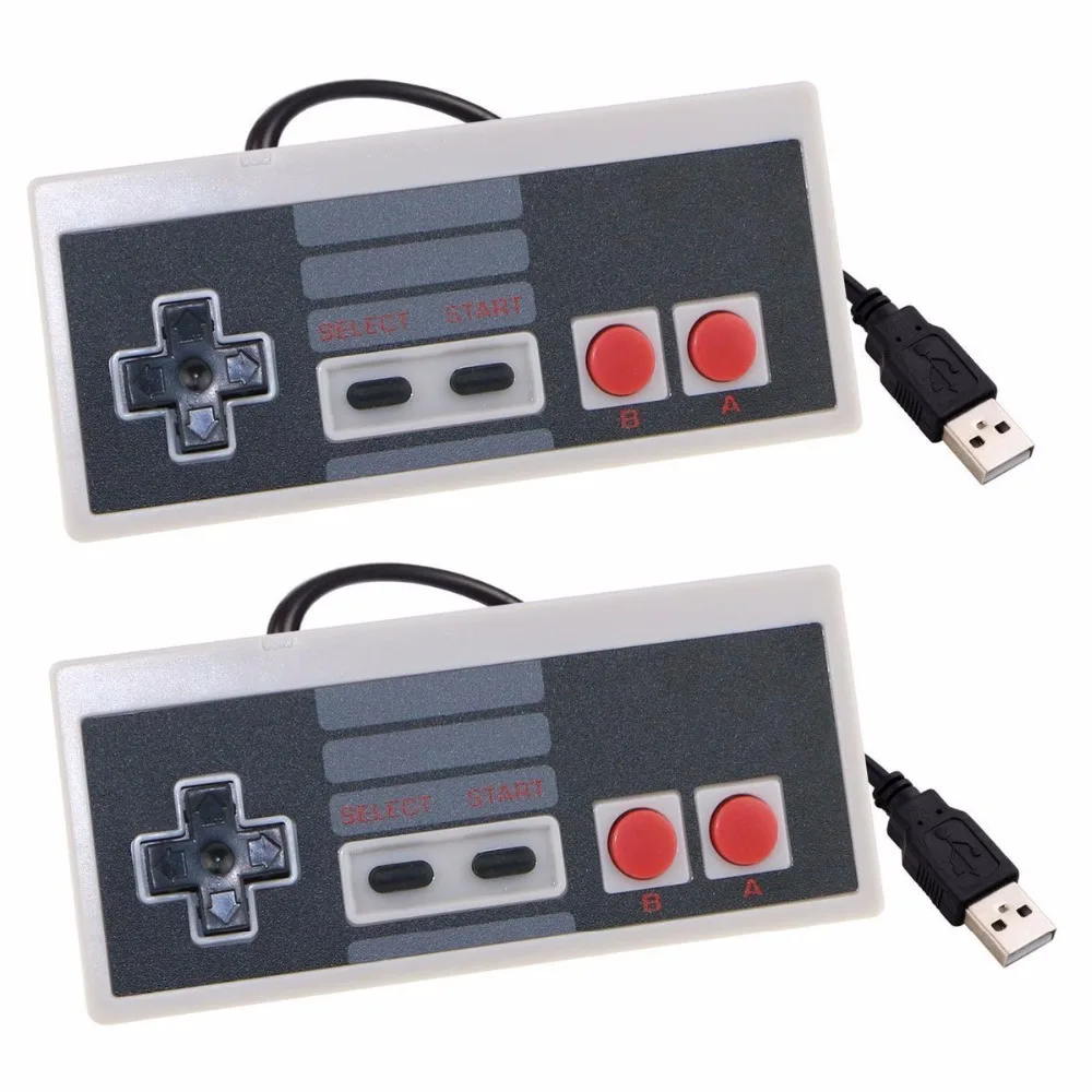 For Nintend NES Mini Classic Edition For PC Window 7/8/10 Raspberry Pi For Mac Wired USB Controller Gaming Joypad Joystick 2pcs