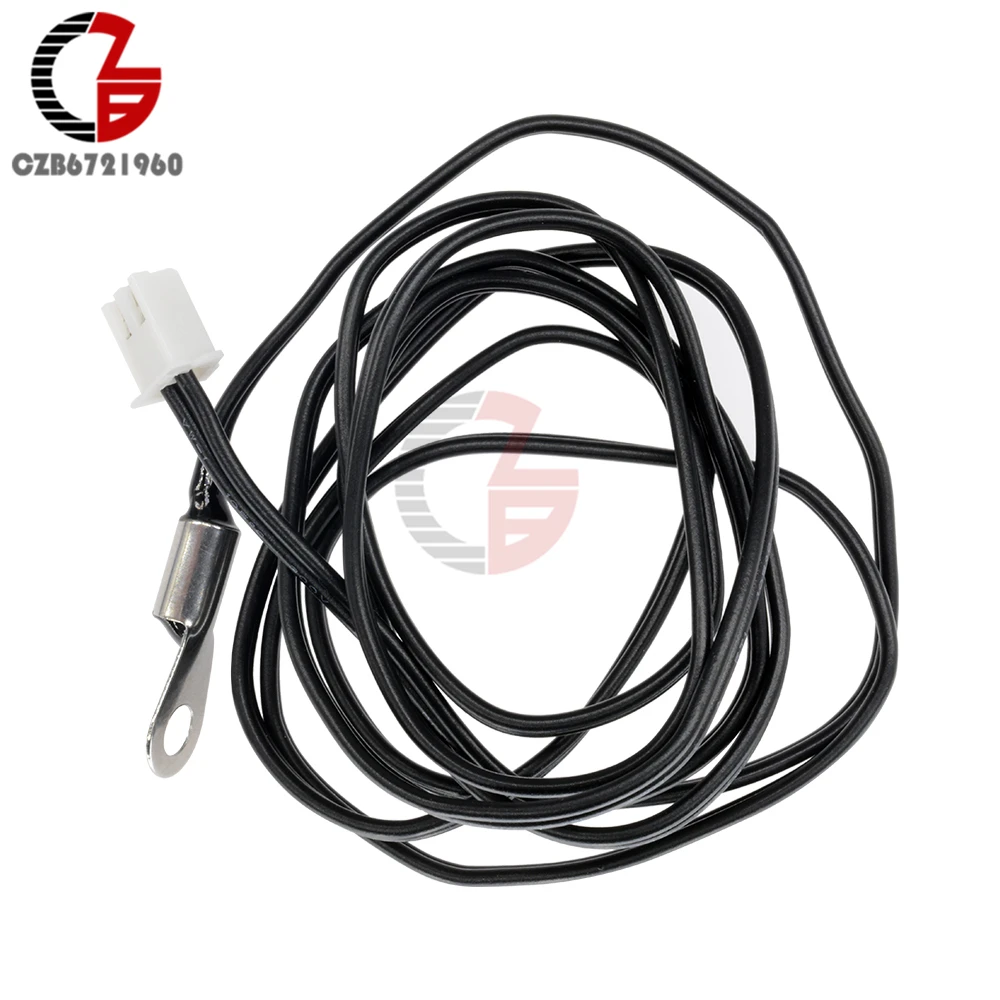 W1209 Fixed Mounting Hole 100CM 10K 3950 1% NTC Thermistor Waterproof Temperature Sensor for STC-1000 Thermostat Thermometer