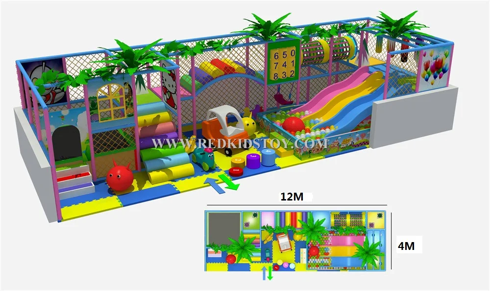 2015 CE Approved Supermarket Kids Indoor Playground Equipment Golden Factory Indoor Soft Play System HZ-50207