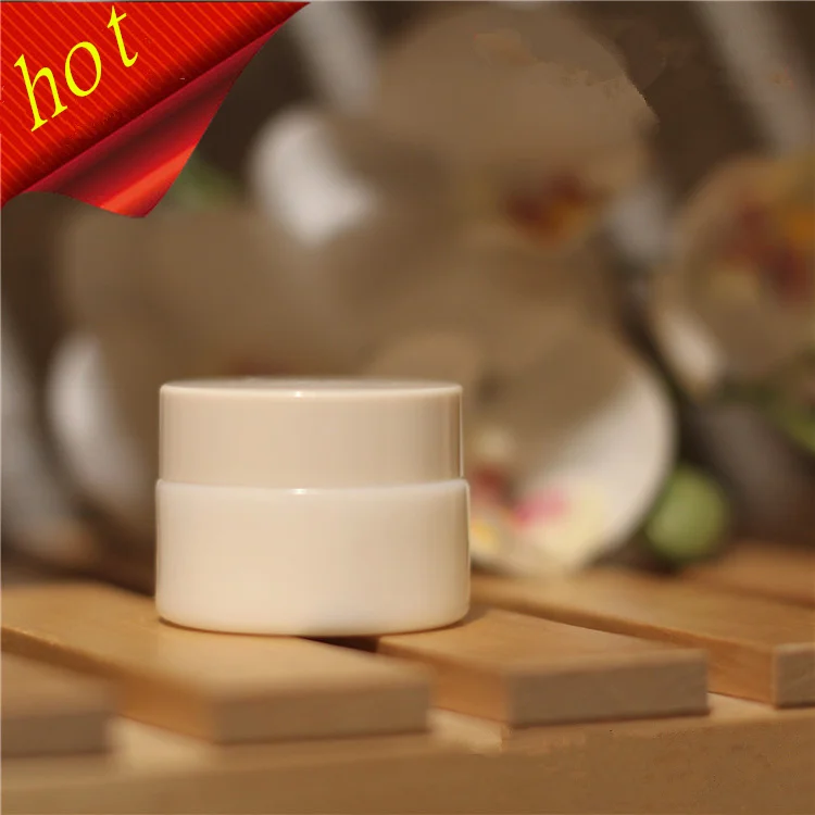 

12 PCS 15/20/30/50ml High-grade Ceramic Cream Jar Face Cream/Lotion/Cosmeitic Bottles Matte/Clear Glass Bottles