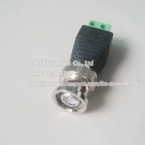 CAT5 to BNC Coaxial Video Balun BNC Terminal Block & DC Female & Male DC Jack Adapter Connector,5.5x2.1, 25Set ,Free shipping