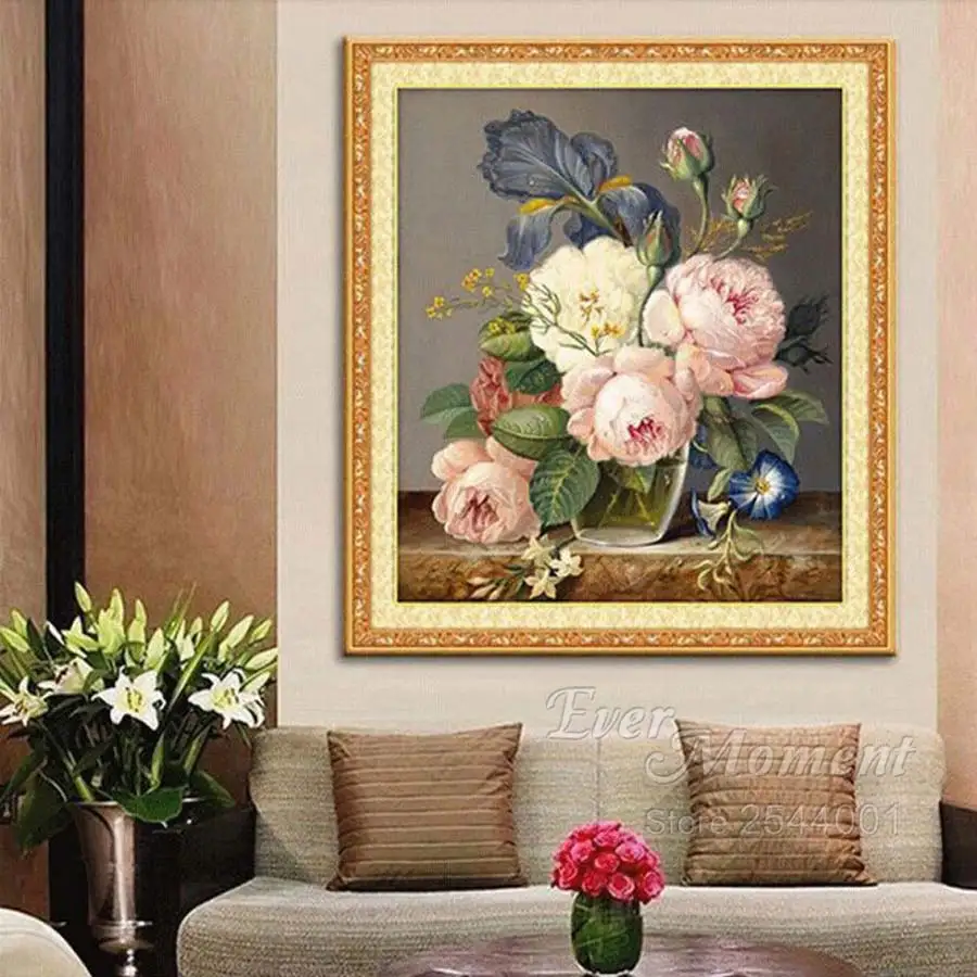 5D diamond embroidery diamond mosaic flower picture 3D diy diamond painting needlework flores canvas Home Decoration GIFT ASF279