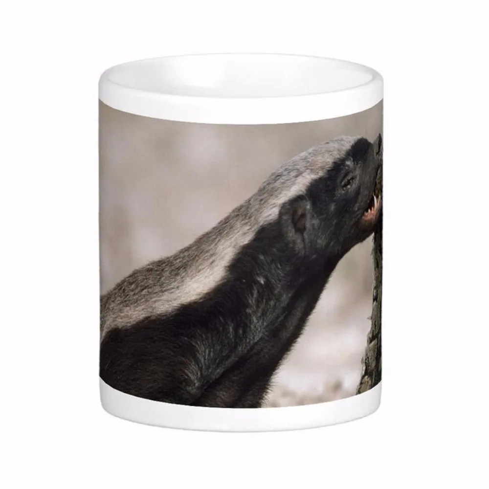 Honey Badger Don'T Care White Coffee Mugs Tea Mug Customize Gift By LVSURE Ceramic Mug Travel Coffee Mugs