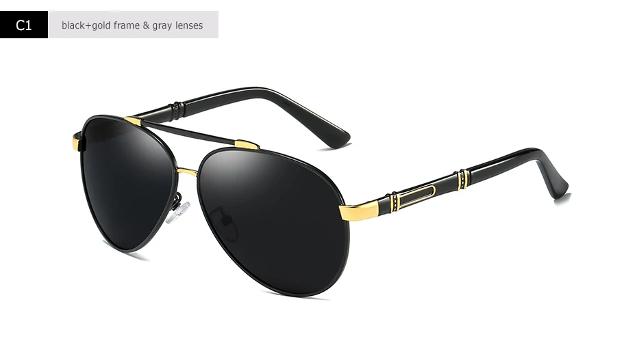 Blanche Michelle Pilot Polarisierte Sonnenbrille Männer 2025, Marke Spiegel Sonnenbrille Fahren UV400 Legierung Gafas De Sol Oculos Mit Box – Detail 6